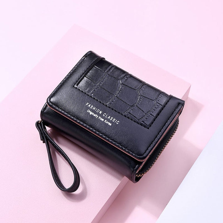 BowLift | Large Capacity Multi-Card Zipper Tri-Fold Coin Purse