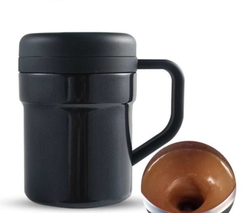 BowLift | Magnetic Self Stirring Coffee Mug, No Battery, Switch and Spoon, for Office, Home & Travel