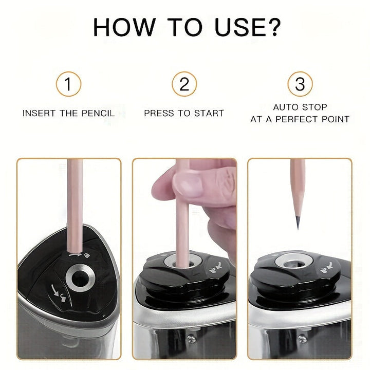 Automatic USB Pencil Sharpener – Compact & Fast | Bowlift