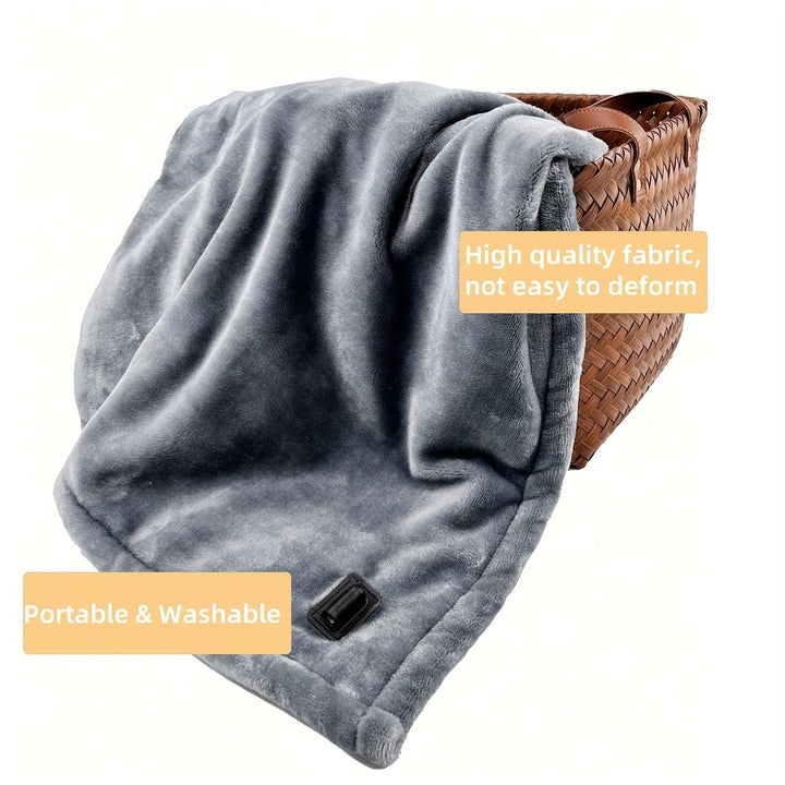 12V Heated Car Bowliftanket - Soft Flannel Bowliftanket with Overheat Protection for Car and Camping | Bowlift