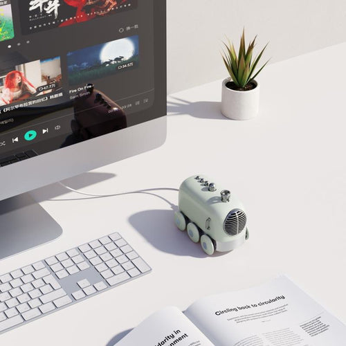 BowLift | Retro Bluetooth Speaker with Wireless High-Quality Sound - Mini Train Design