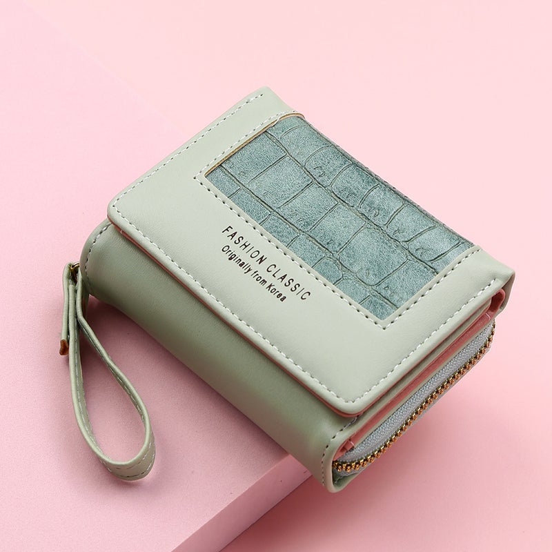 BowLift | Large Capacity Multi-Card Zipper Tri-Fold Coin Purse