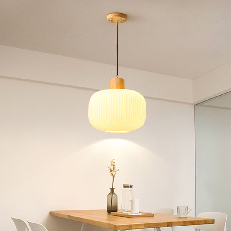 BowLift | VintageLight - Stylish wood and glass pendant lamp