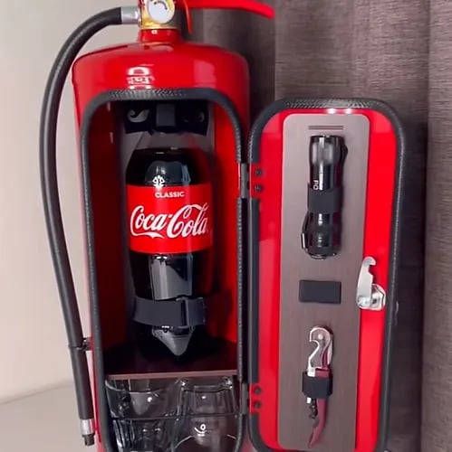 BowLift | "My Cave My Rules" Gift Can Bar Fire Extinguisher