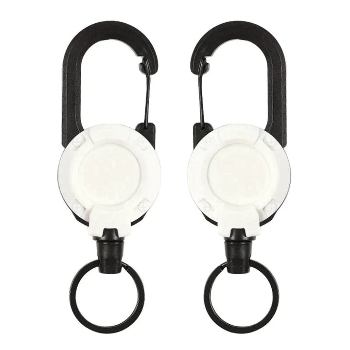 Automatic retractable key holder made of wire rope for outdoor use | Bowlift