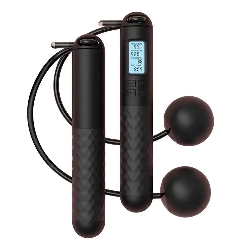 BowLift | Weighted Cordless Jump Rope with Counter | Ergonomic, Tangle-Free Design for Home Workouts and Cardio Training