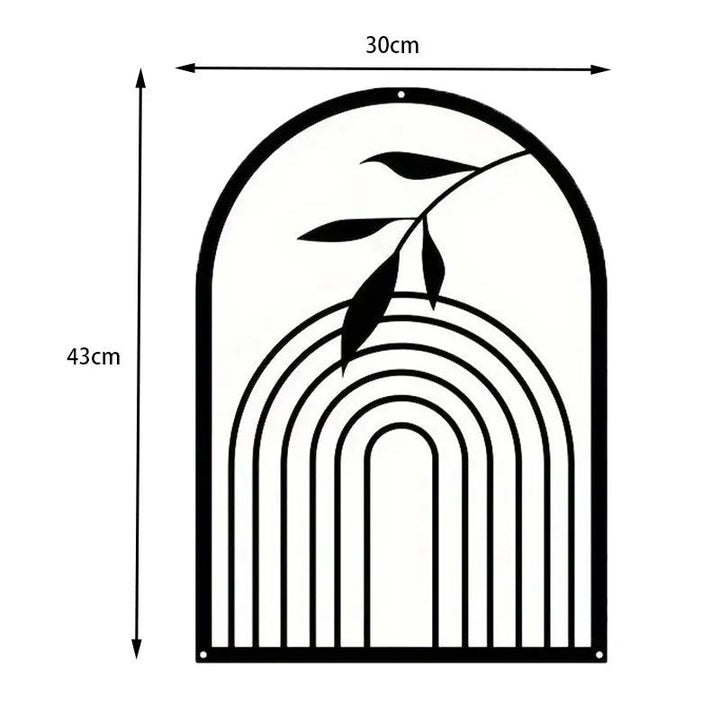 BowLift | Nordic Iron Line Wall Art – Antique Silhouette Metal Pendants
