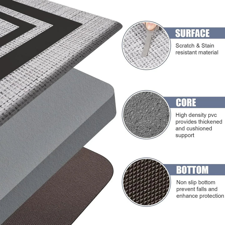BowLift | SafeStyle Non-Slip Mat for Home – Modern Design & Washable Artificial Leather
