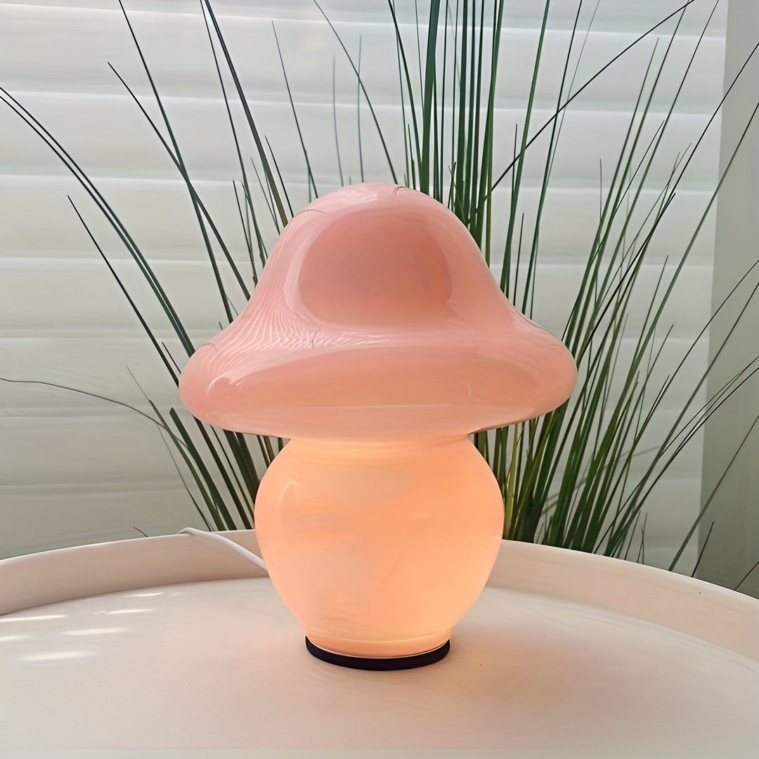 BowLift | MushroomDream Lamp – Enchanting Glass Lighting with Mushroom Pattern