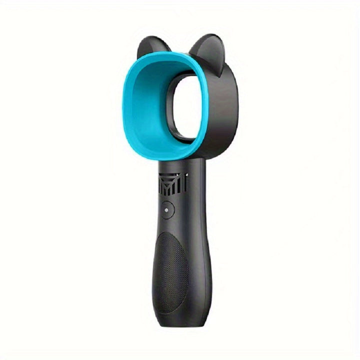 1pc USB Rechargeable Bladeless Handheld Fan - Portable Mini Desk Fan with 3 Speeds for Travel, Camping, Office, and Room Use | Bowlift