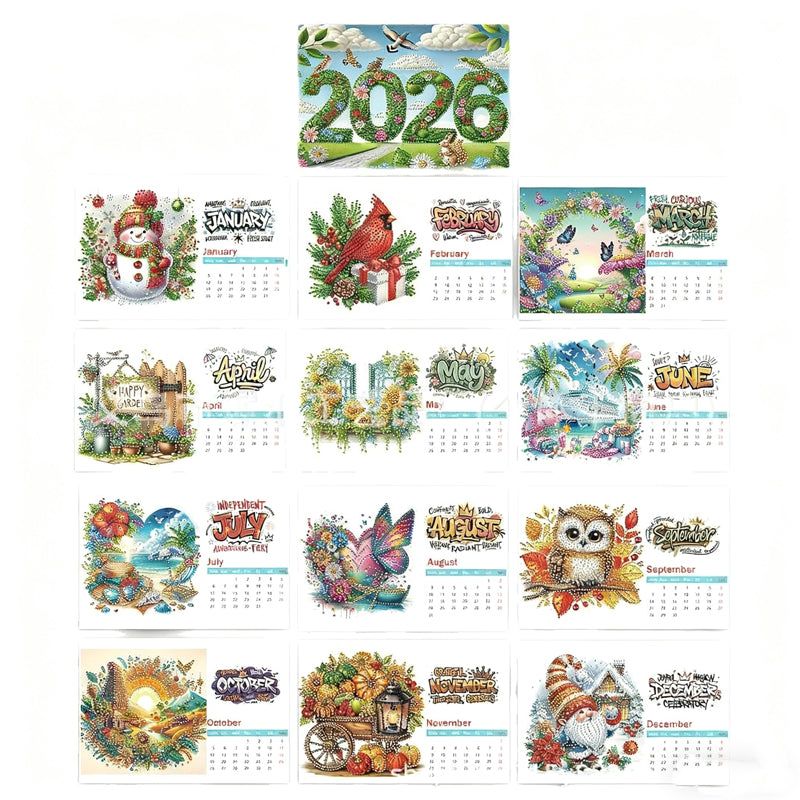 BowLift | GlimmerCraft - Shiny 2026 DIY Calendar to Beautify Your Workspace