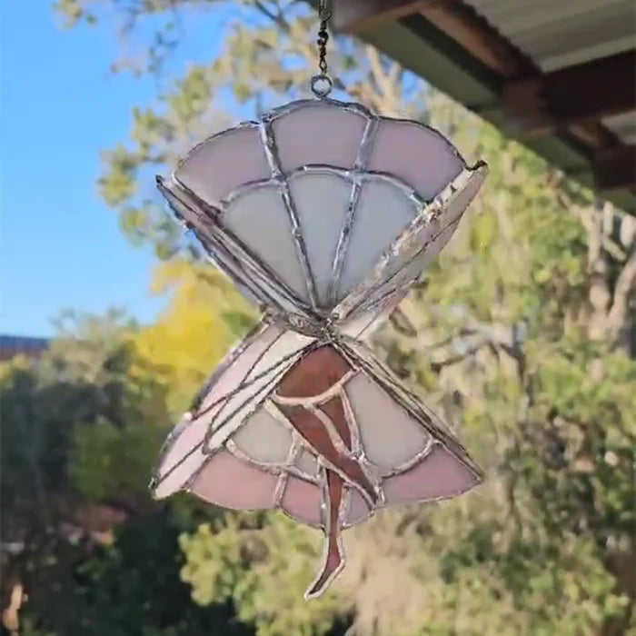 BowLift | GraceSpin -  Elegant Stained Glass Spinner
