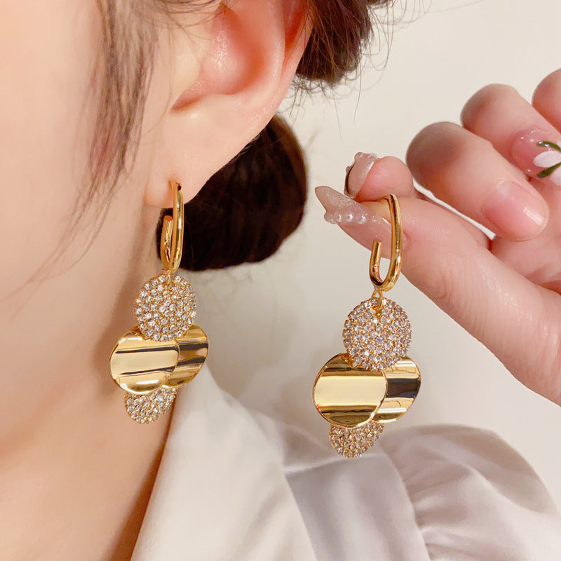 BowLift | Crystal Radiance Round Tassel Earrings