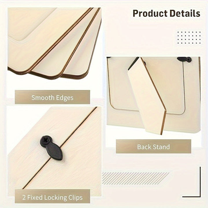 MemoryWood - Modern Wooden Photo Frame Set Bowlift