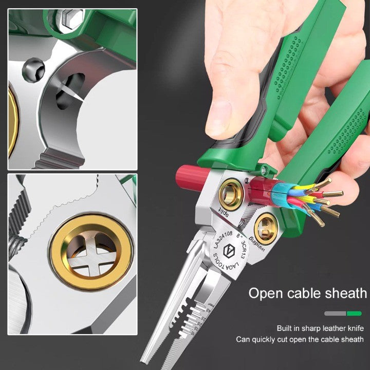 BowLift | 8in1 Electrician Multi-Tool Cable Stripping Pliers
