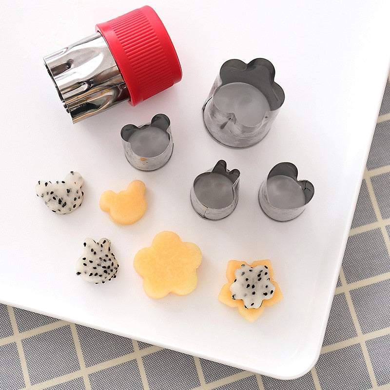 8pcs set Flower Star Shape Vegetable Fruit Cutter Mold Slicer | Bowlift
