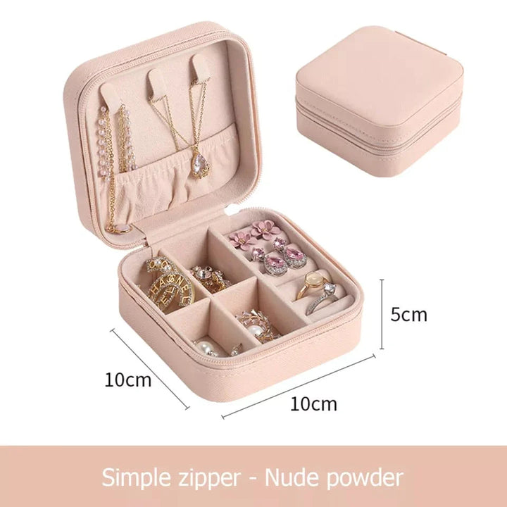 Portable Jewellery Box Organizer Travel Jewelry Storage Case for Earrings Necklace Bowlift