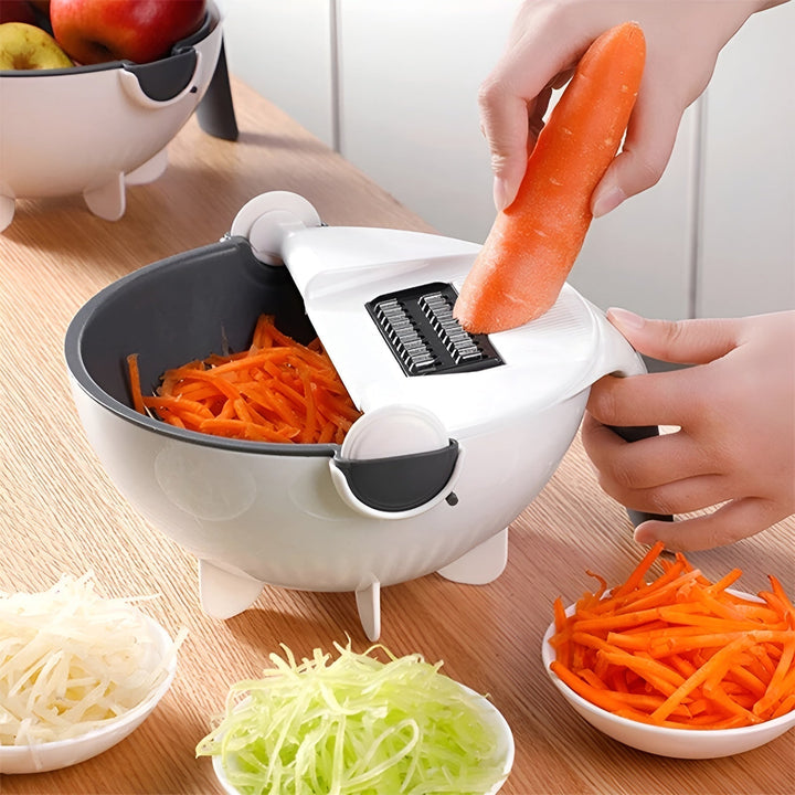 MagicChef - Multifunctional 9-in-1 Vegetable Slicer and Chopper Bowlift