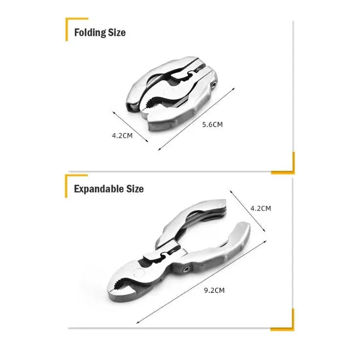 BowLift | 9-in-1 Stainless Steel Multi-Function Pliers – Compact & Versatile