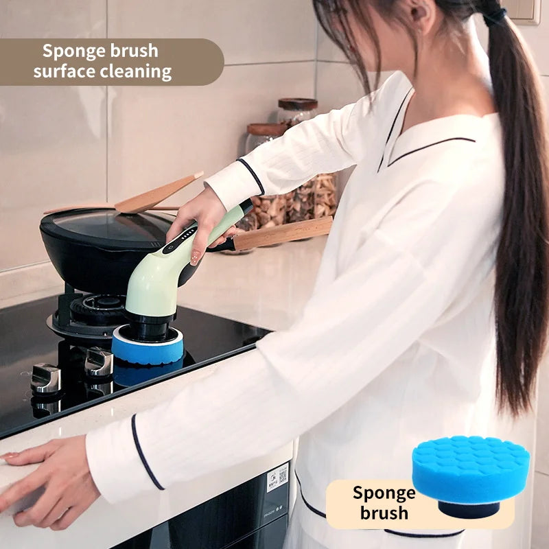 BowLift | 9-in-1 Electric Spin Cleaning Brush with LED Display – 1+1 FREE