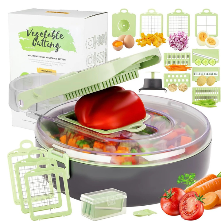 9 in 1 Kitchen Vegetable Chopper Slicer Dicer Cutter with Container | Bowlift