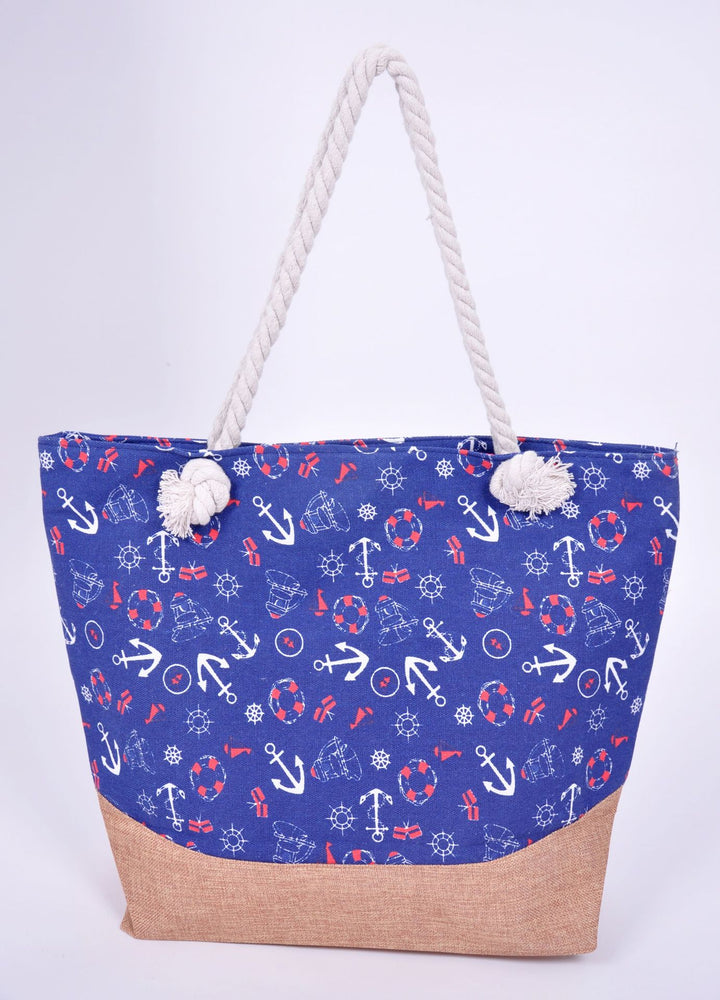 Spacious beach bag with maritime anchor design Bowlift