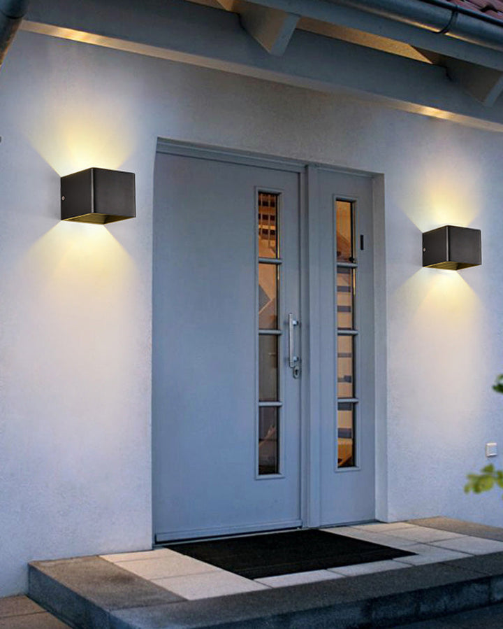 BowLift | LED Outdoor Up Down Wall Light | Waterproof Metal Fixture for Patio. Garden & Entryway Illumination