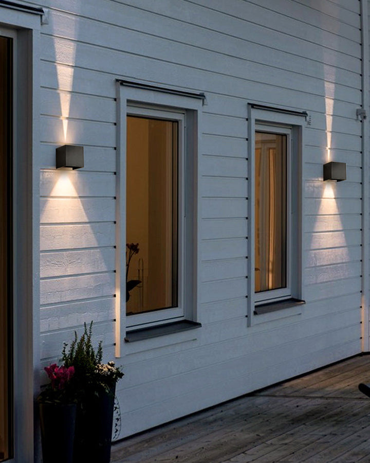 BowLift | LED Outdoor Up Down Wall Light | Waterproof Metal Fixture for Patio. Garden & Entryway Illumination