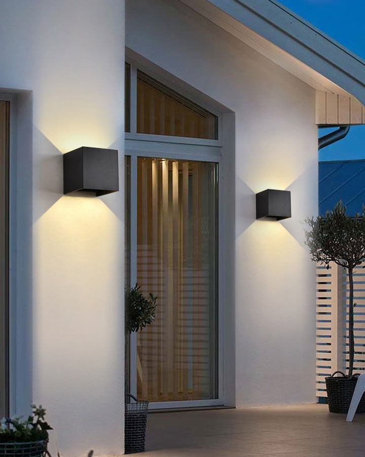 BowLift | LED Outdoor Up Down Wall Light | Waterproof Metal Fixture for Patio. Garden & Entryway Illumination