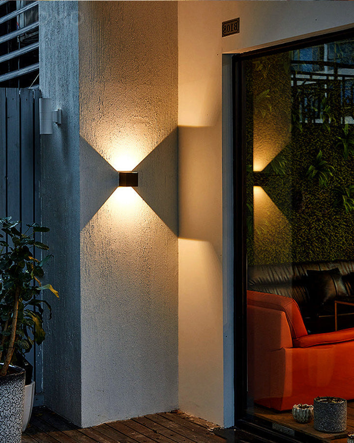 BowLift | LED Outdoor Up Down Wall Light | Waterproof Metal Fixture for Patio. Garden & Entryway Illumination