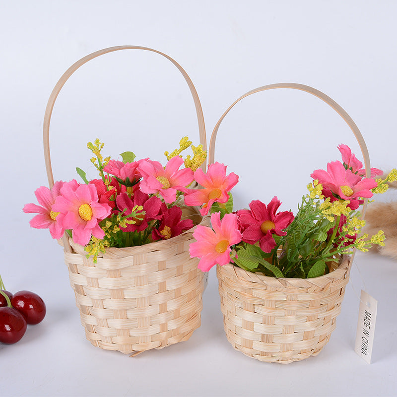 Handcrafted Natural Woven Storage Basket Bowlift