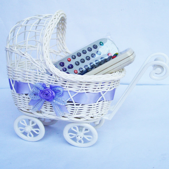 Decorative Woven Remote Control Caddy Bowlift