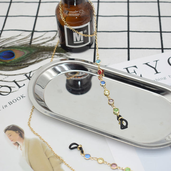 Elegant Gemstone Eyewear Chain Bowlift
