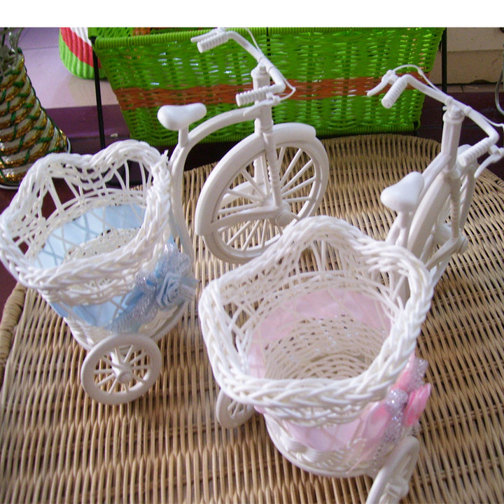 Decorative Bicycle-Shaped Planter Bowlift