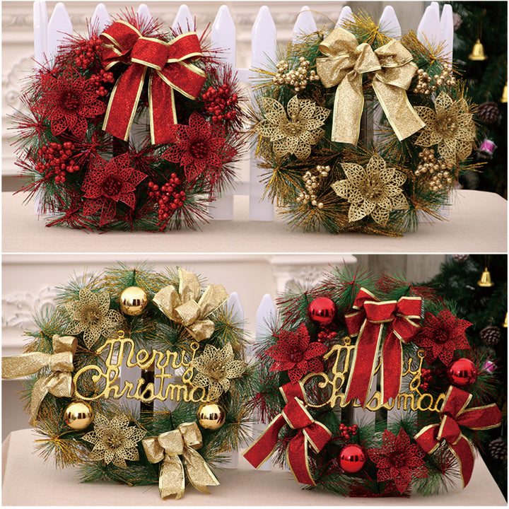 Decorative Burlap Christmas Wreath Bowlift
