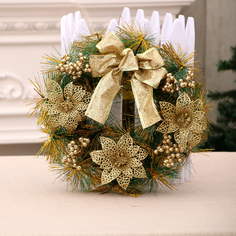 Decorative Burlap Christmas Wreath Bowlift