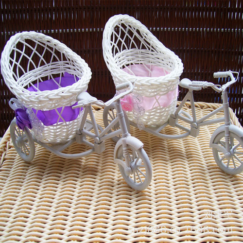 Decorative Bicycle Basket Planter Bowlift