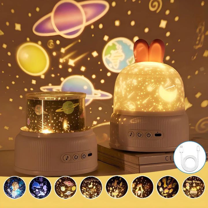 BunnyBeam Light - Casual Cute Bunny Projector Night Light for Kids | Bowlift