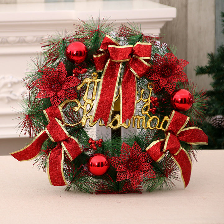 Decorative Burlap Christmas Wreath Bowlift