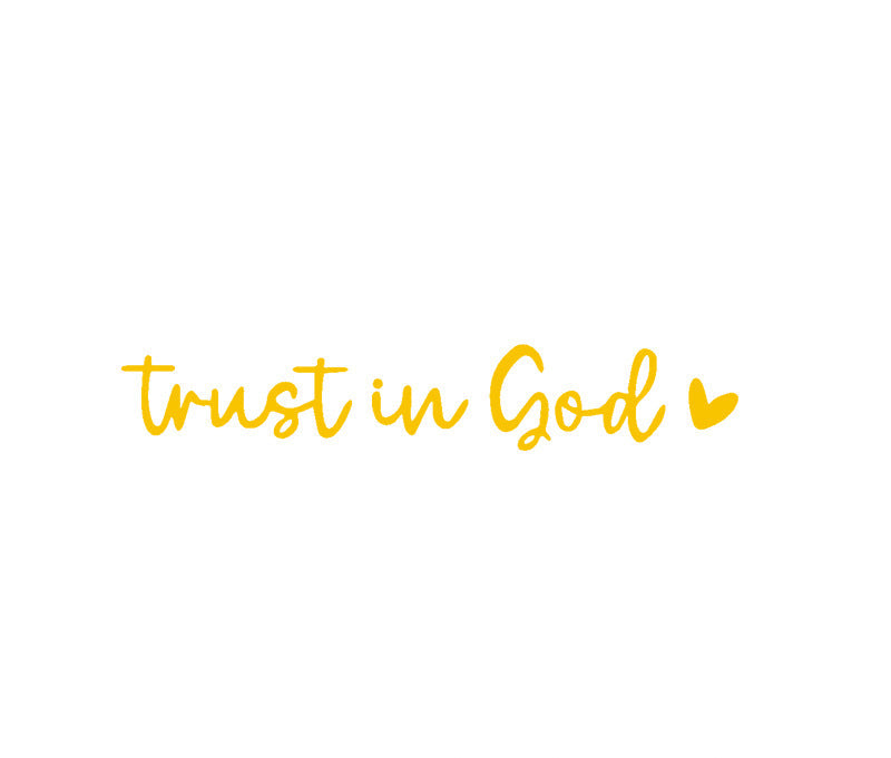 BowLift | “Trust in God” Rear-View Mirror Decal