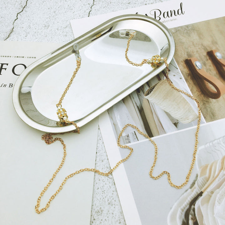 Elegant Silver Chain Eyewear Chain Bowlift
