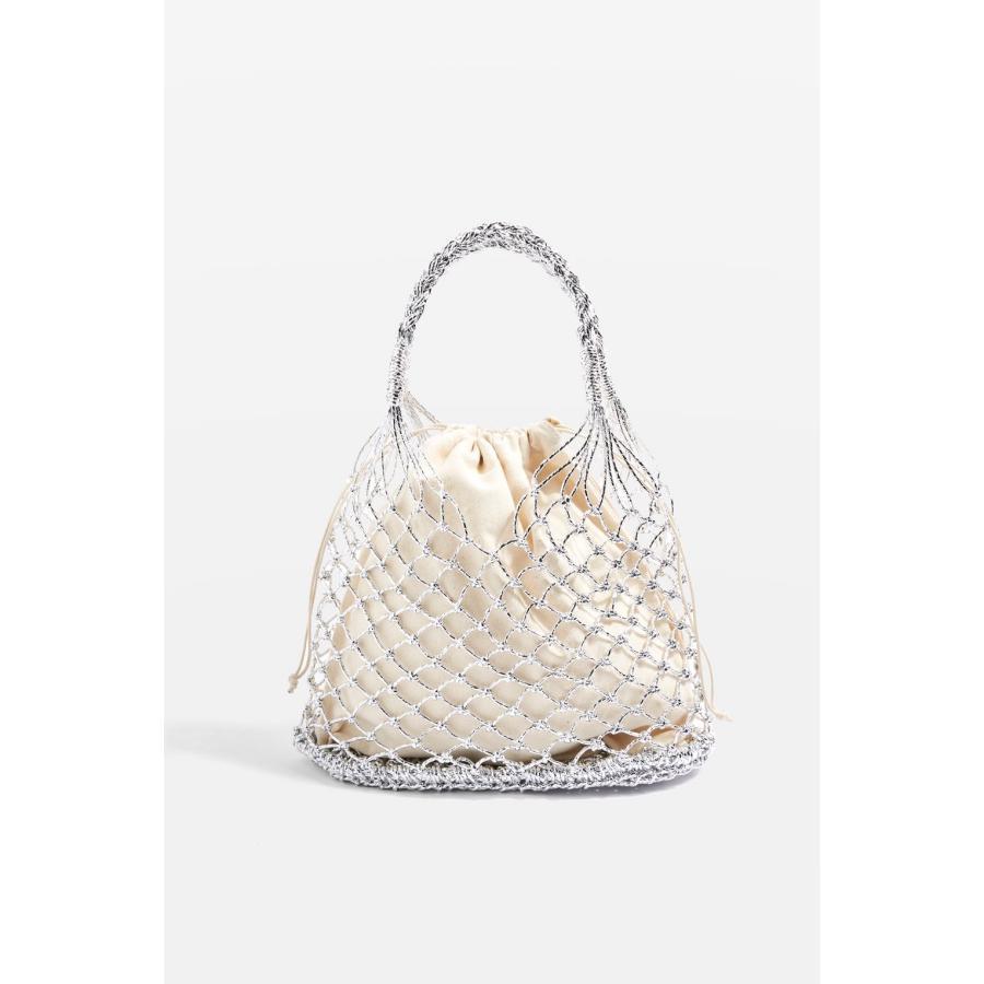 Hand-knotted mesh tote bag with luxurious lining Bowlift