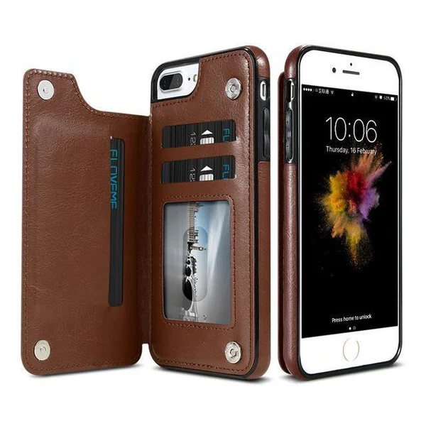 BowLift | Luxury Leather Wallet Case For iPhone