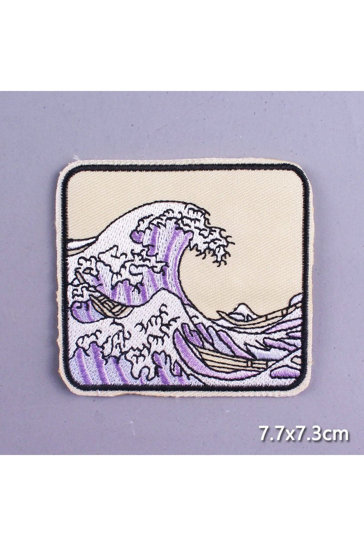 On Fire Embroidered Patches | Bowlift