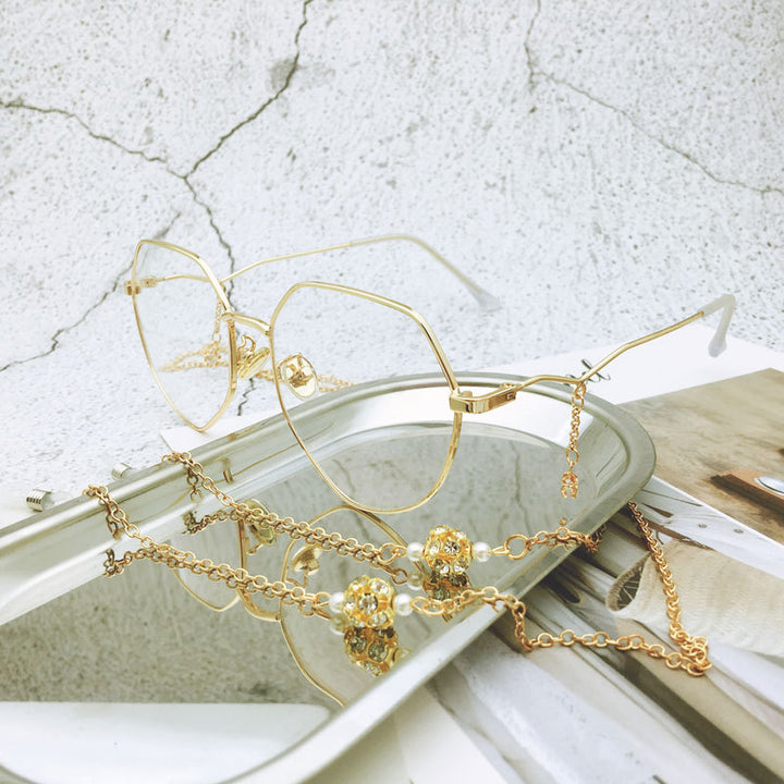 Elegant Silver Chain Eyewear Chain Bowlift