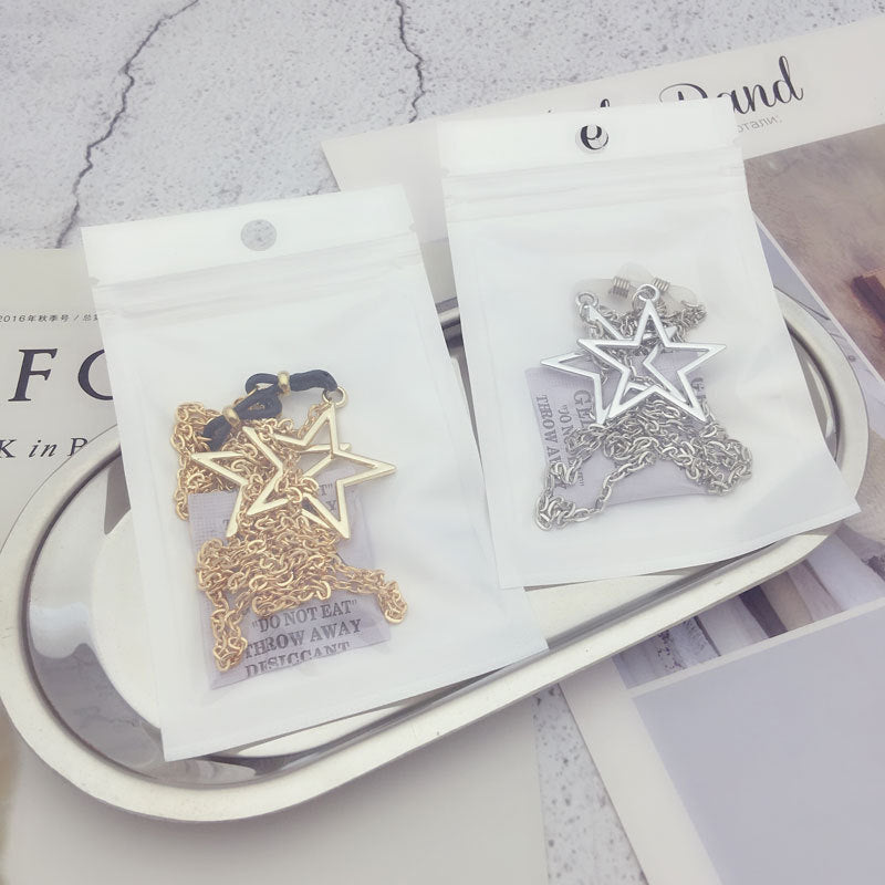 Star-Embellished Eyewear Chain Bowlift