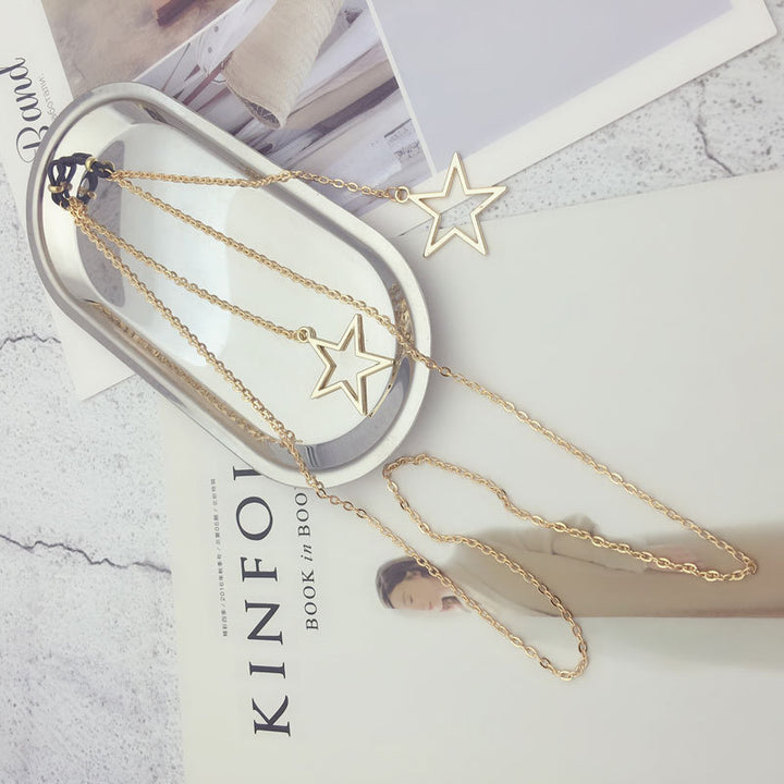 Star-Embellished Eyewear Chain Bowlift