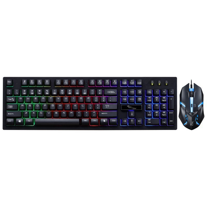 RGB Backlit Mechanical Keyboard and Gaming Mouse Combo Bowlift