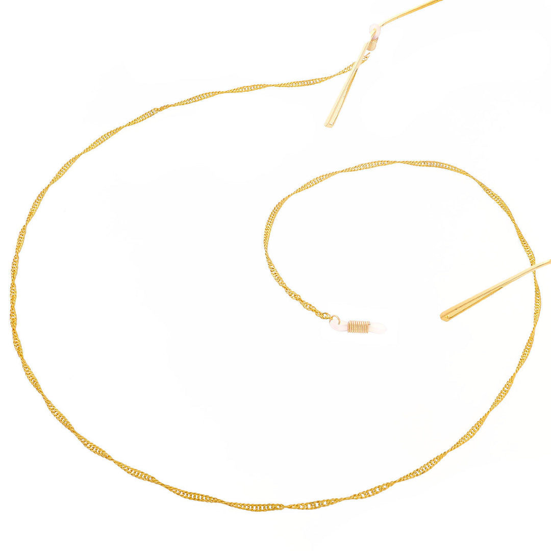 Elegant Twisted Chain Eyewear Holder Bowlift