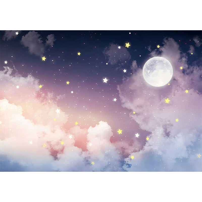 BowLift | Wall Art Modern Moon Star Mural Wallpaper